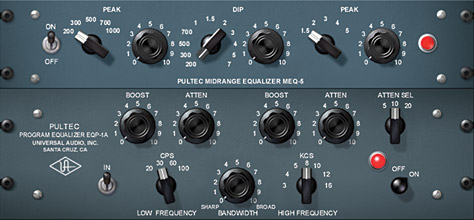 NYC Recording Studio Gear UAD Pultec Pro EQ